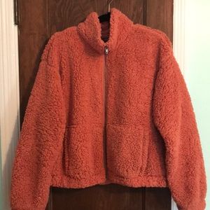 target wild fable sherpa zip up